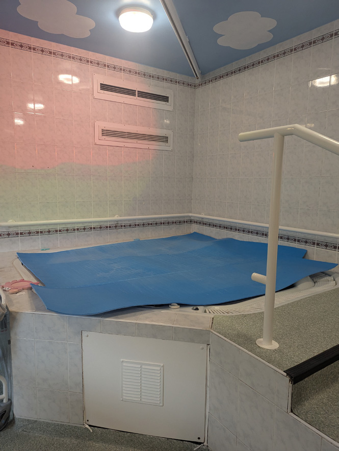 The existing hydrotherapy pool