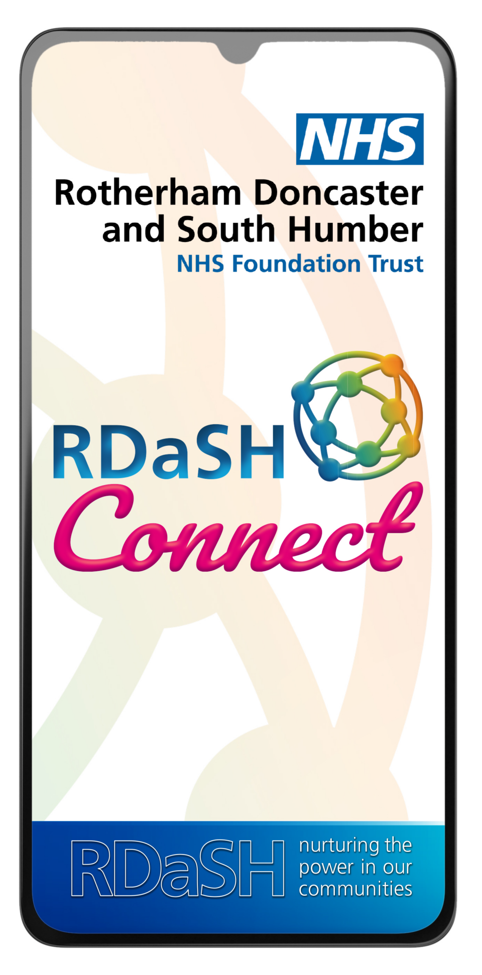 RDaSH Connect app on a mobile phone